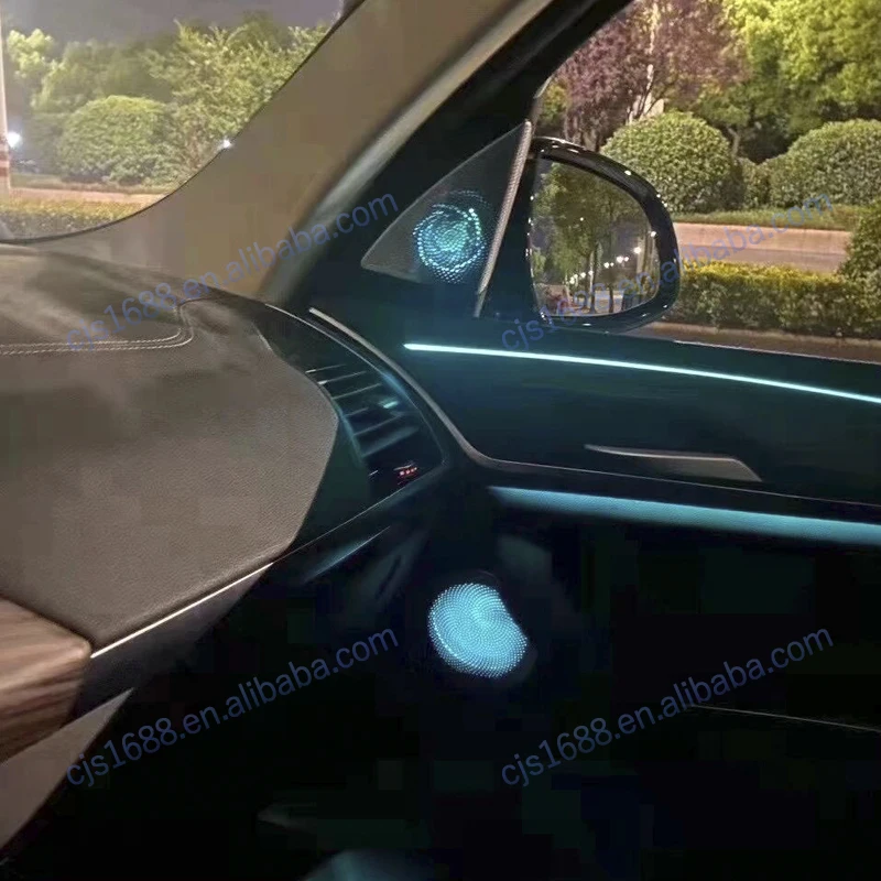 11 Colors Ambient Light for G01 G02 New X3 X4 Series Car LED Speaker Cover Tweeter HiFi Music Stereo Horn Decorate Refit