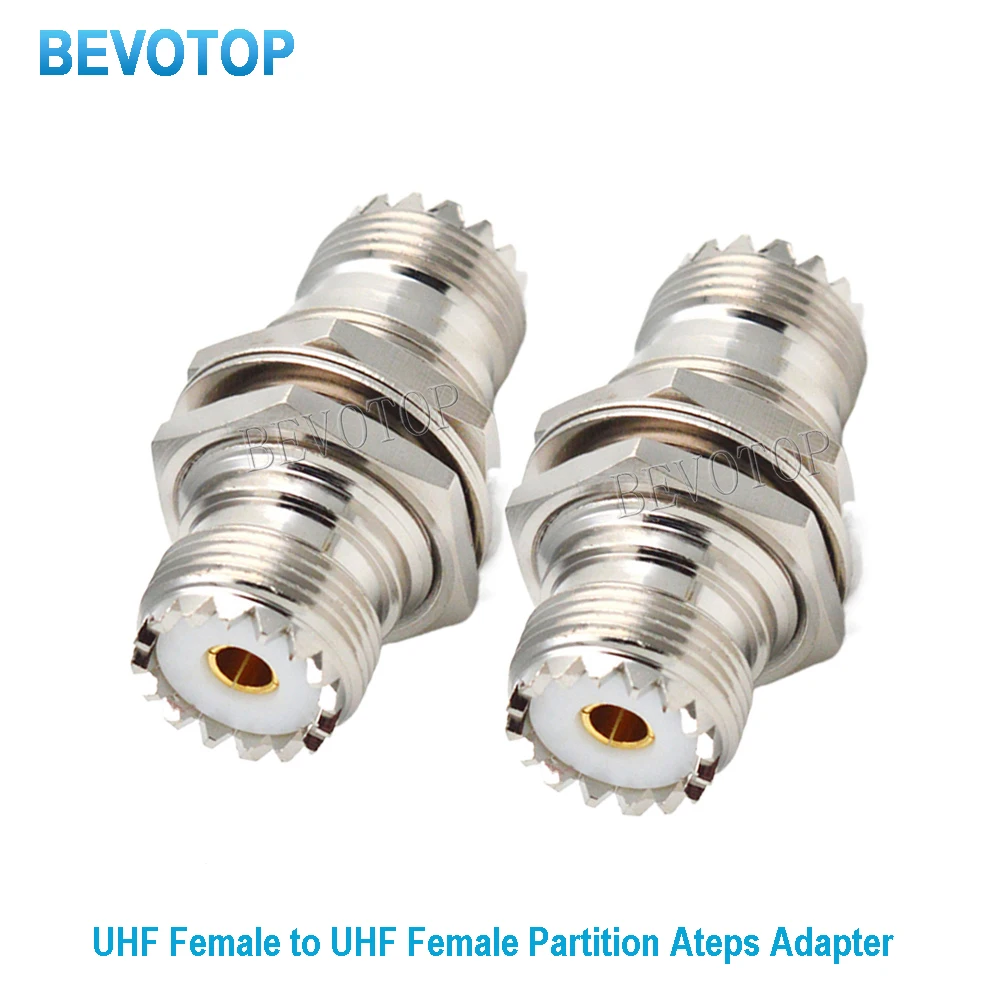 

10PCS/lot UHF SO239 Female Jack to SO-239 Female Jack with Nut Gasket 50 Ohm RF Coaxial High Frequency Adapter