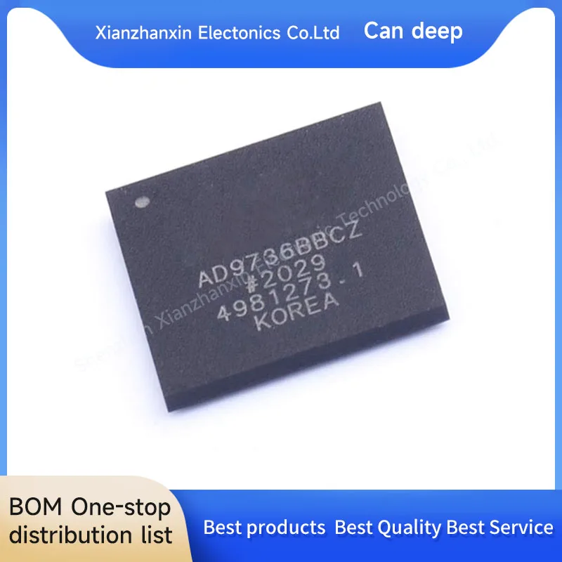 1PCS/LOT AD9736BBCZ AD9736 BGA-160 Digital to analog conversion chip in stock