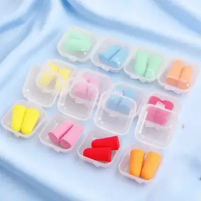 

12 Boxes Anti Noise Ear Plugs Soundproof Quiet Sleeping Ergonomic Design Long Lasting Slow Rebound Material Hearing Protection