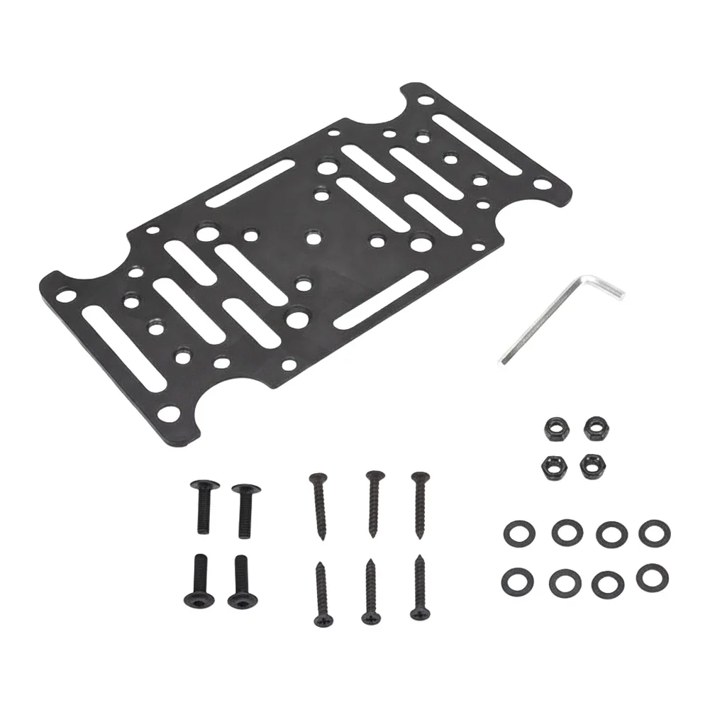 Heavy Duty Steel Mailbox Mounting Bracket with Multiple Hole Patterns for Secure Post Mount Mailbox Installation