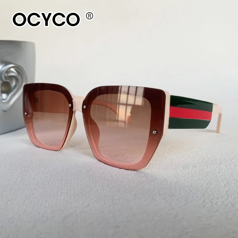 Trendy Quadratische Sonnenbrille Männer Frauen Designer Luxus Marke Große Rahmen Sonnenbrille UV400 Mode Vintage Brillen für Reisen – Detail 13