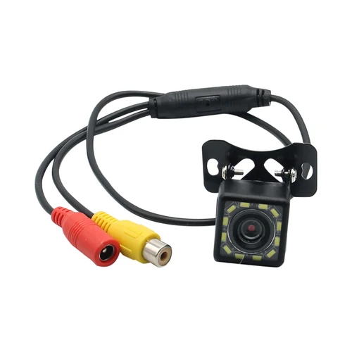 Cámara de visión trasera de coche a prueba de agua 170 gran angular HD CCD 12 LED visiones nocturnas cámara de estacionamiento de marcha atrás estilo de coche