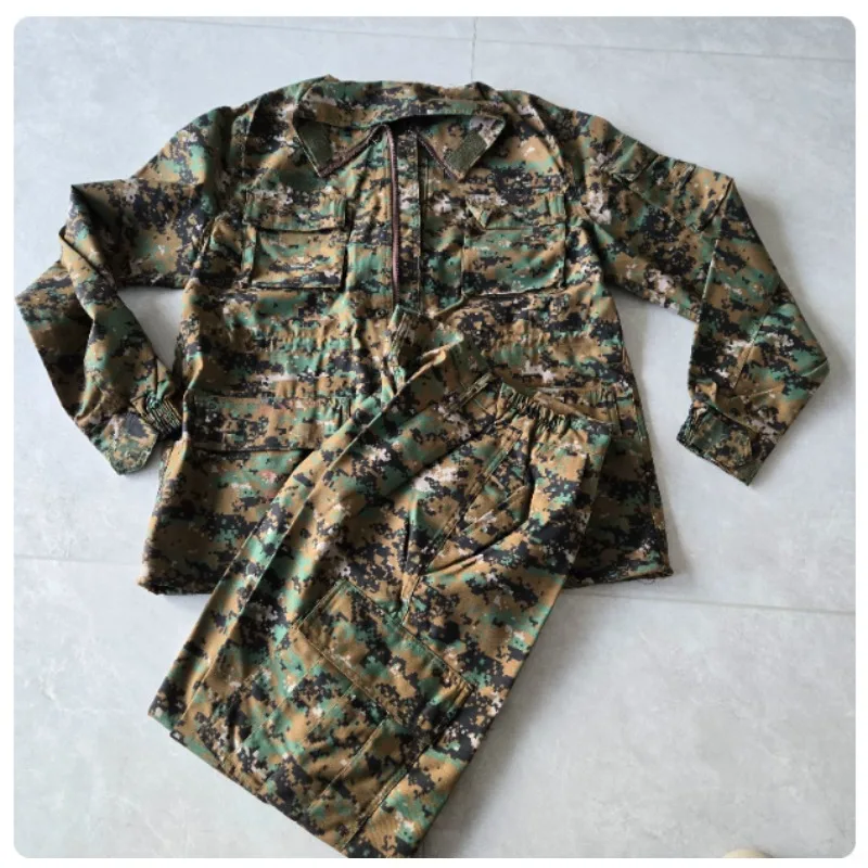 Woodland MARPAT Digital Camouflage Men Tactical Uniform Outdoor Military Combat Jacket Pants Hunting Clothing BDU Camo