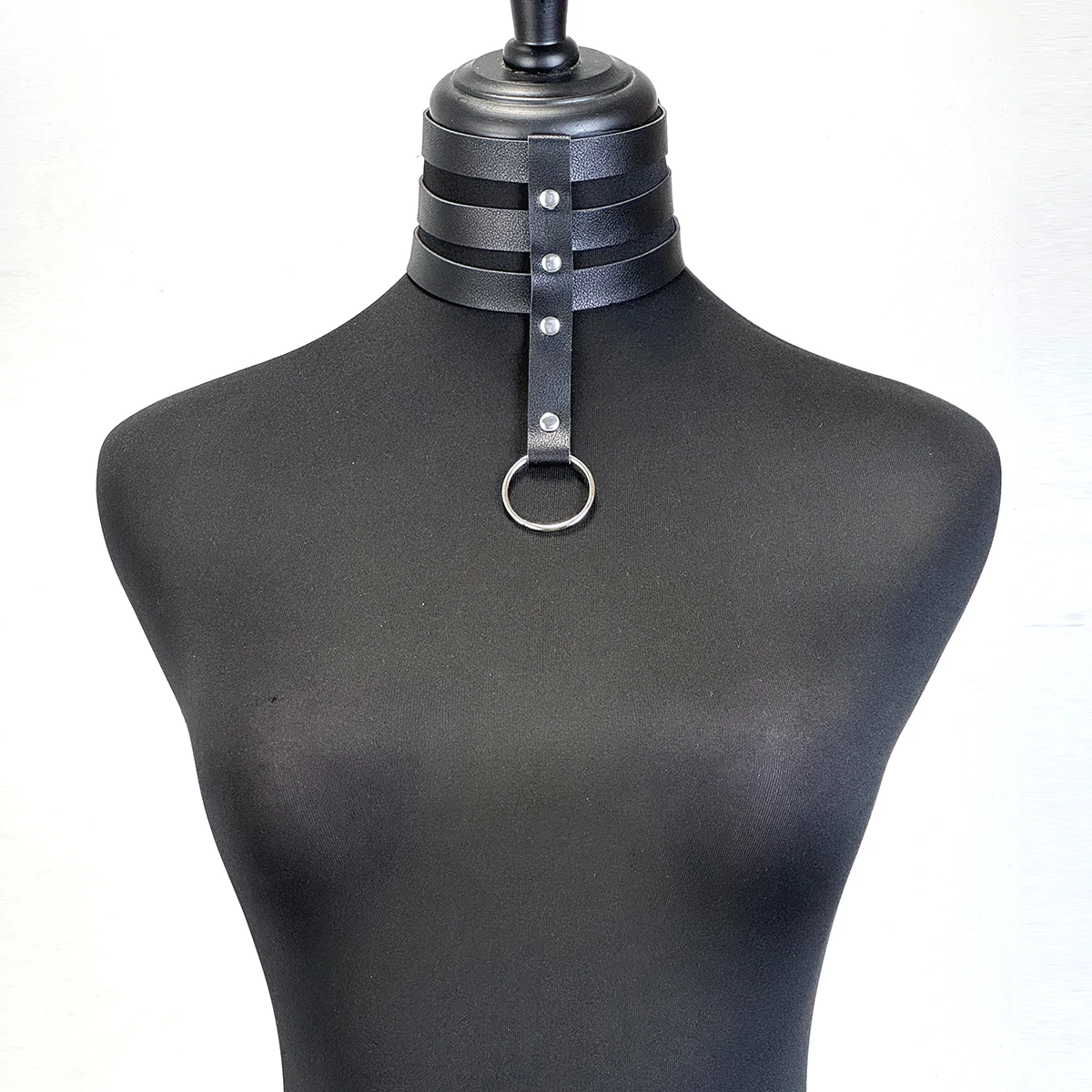 Bdsm Bondage Lingerie Sexy Leather Collar Harness Woman Erotic Leather Neck Harness Fetish Wear Women Neck Accessorie image 5