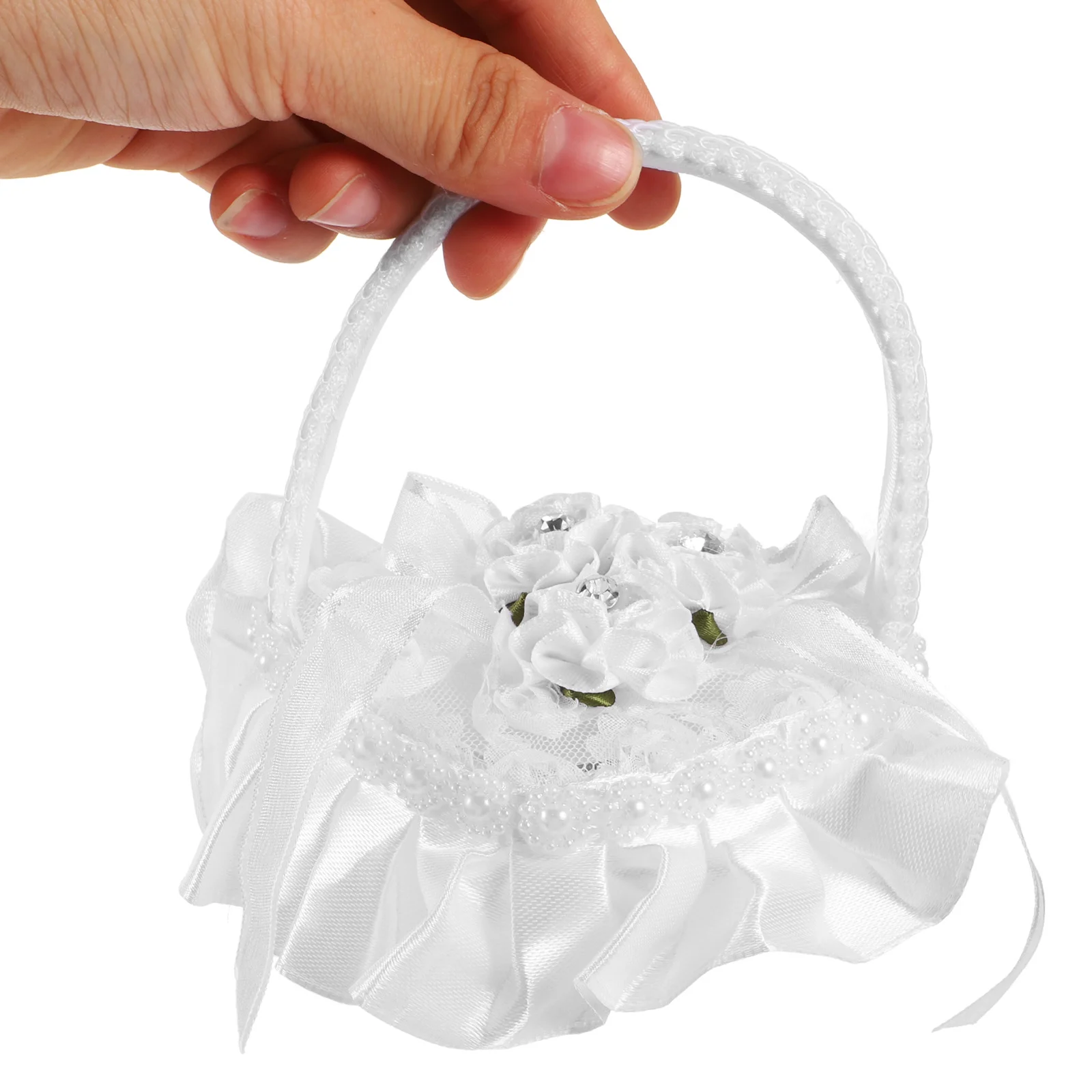 

Мини-кружевное кольцо-подушка в форме сердца, держатель для обручального кольца для церемонии, помолвки, романтический свадебный аксессуар