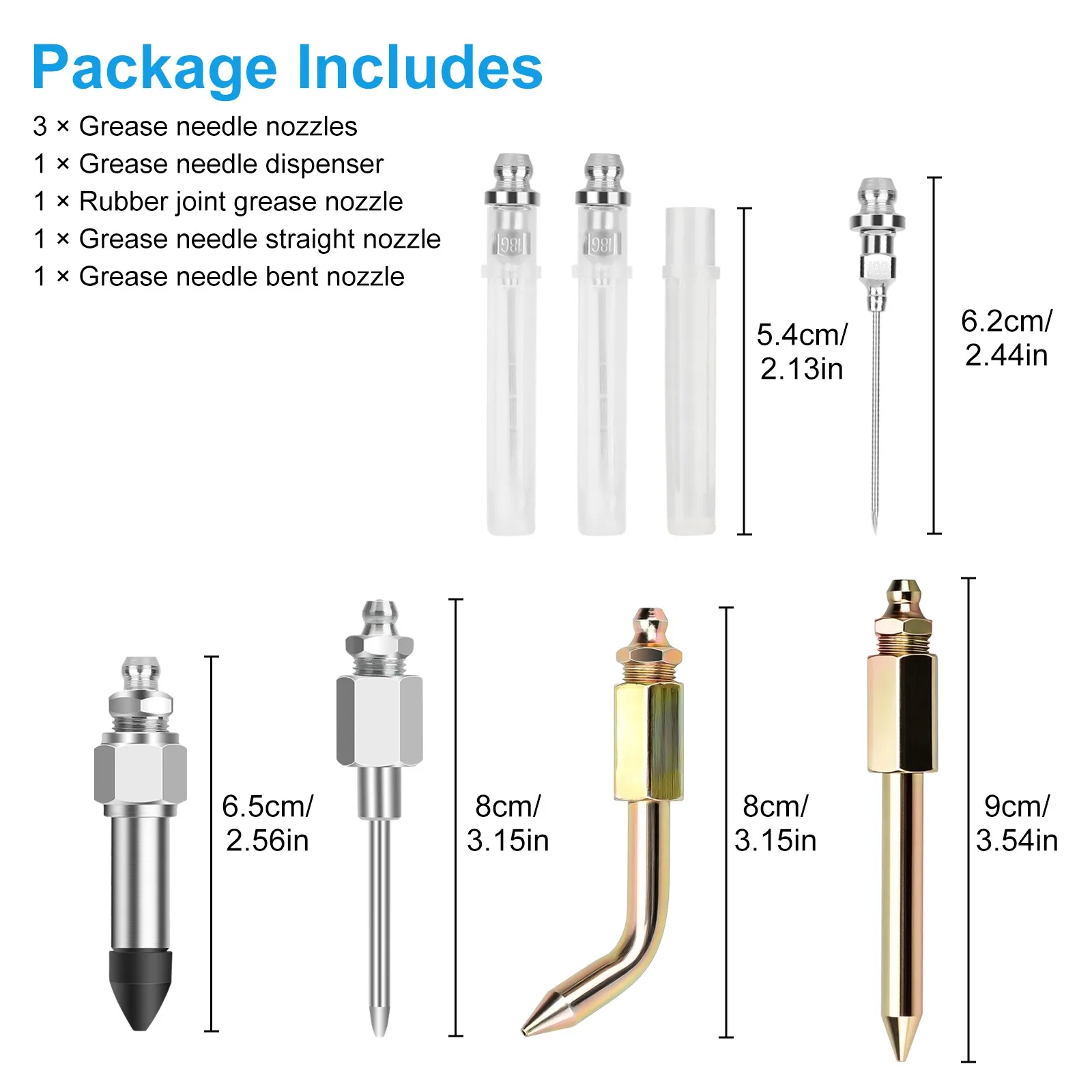 

Elbow Adapter Steel Needle Tips Rubber Joint Grease Nozzle Universal Compatibility Grease Needle Nozzles For Automotive