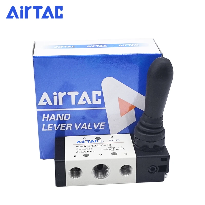AirTAC Original 4H210-08 4H310-10 4HA310-15 4H230C-08 4HA330C-15 Válvula de control de retorno manual de aire Válvula de palanca manual neumática