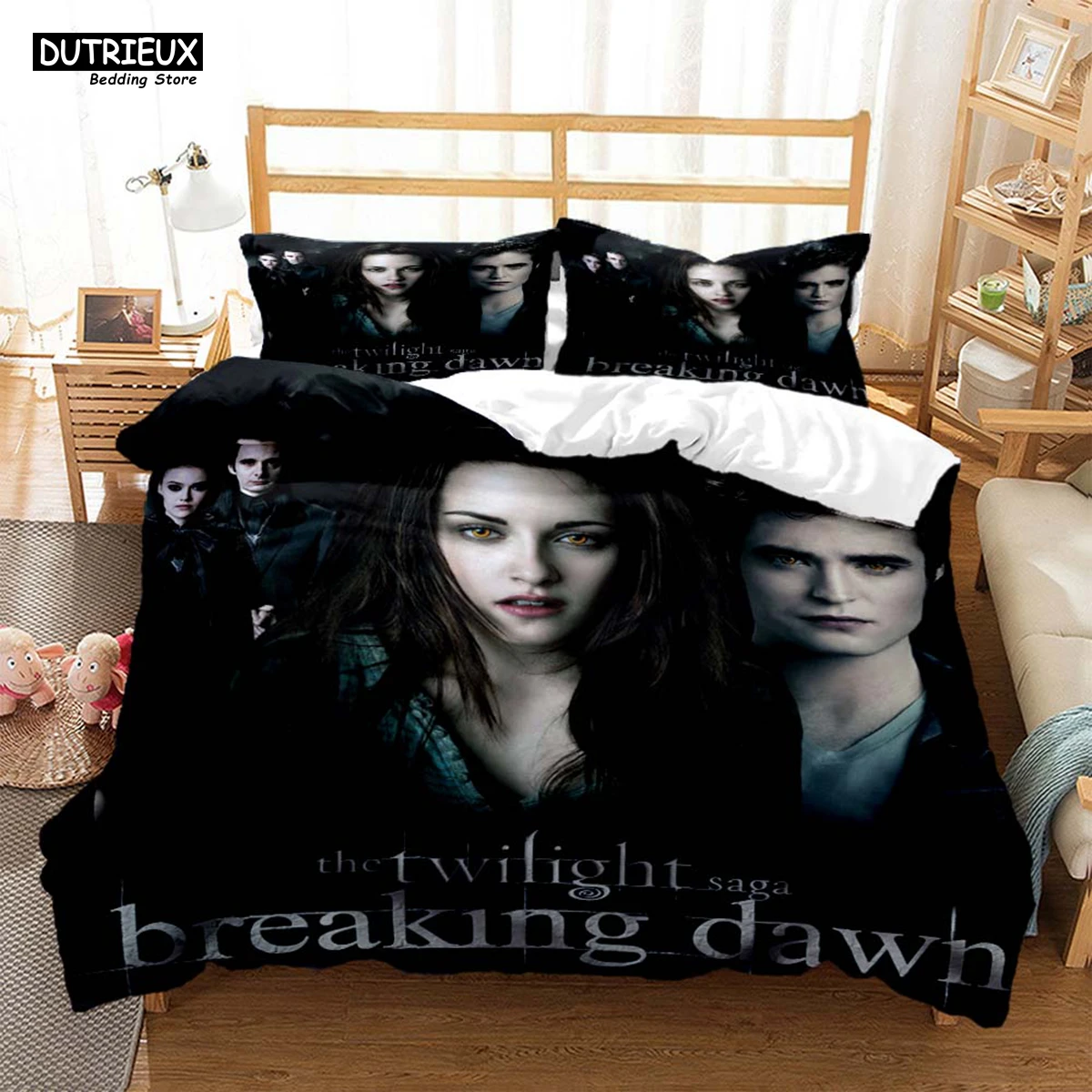 

The Twilight Saga HD Printed Bedding Set - Soft, Comfortable, Queen Size Standard & King Size Customizable