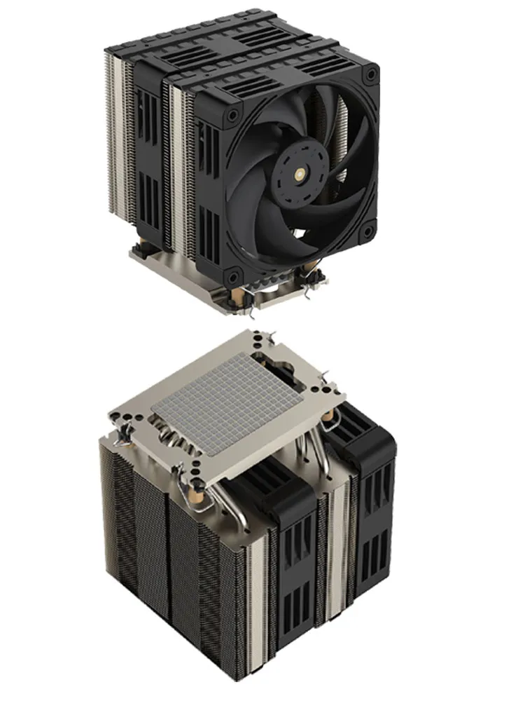 Brand New LGA4677 Server CPU Cooler with Dual Ball Bearing Dual Fan 4U Tower Shaped 2U Proactive 1U Turbo Passive Radiator