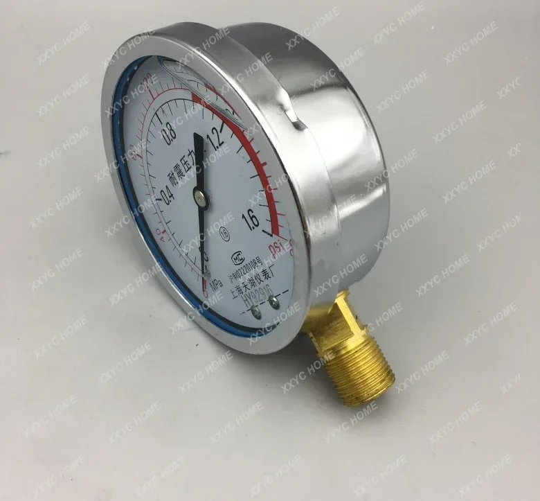 Shock resistant and seismic resistant pressure gauge YN-100 0-1 1.6 2.5mpa oil pressure hydraulic vacuum gauge -0.1-0