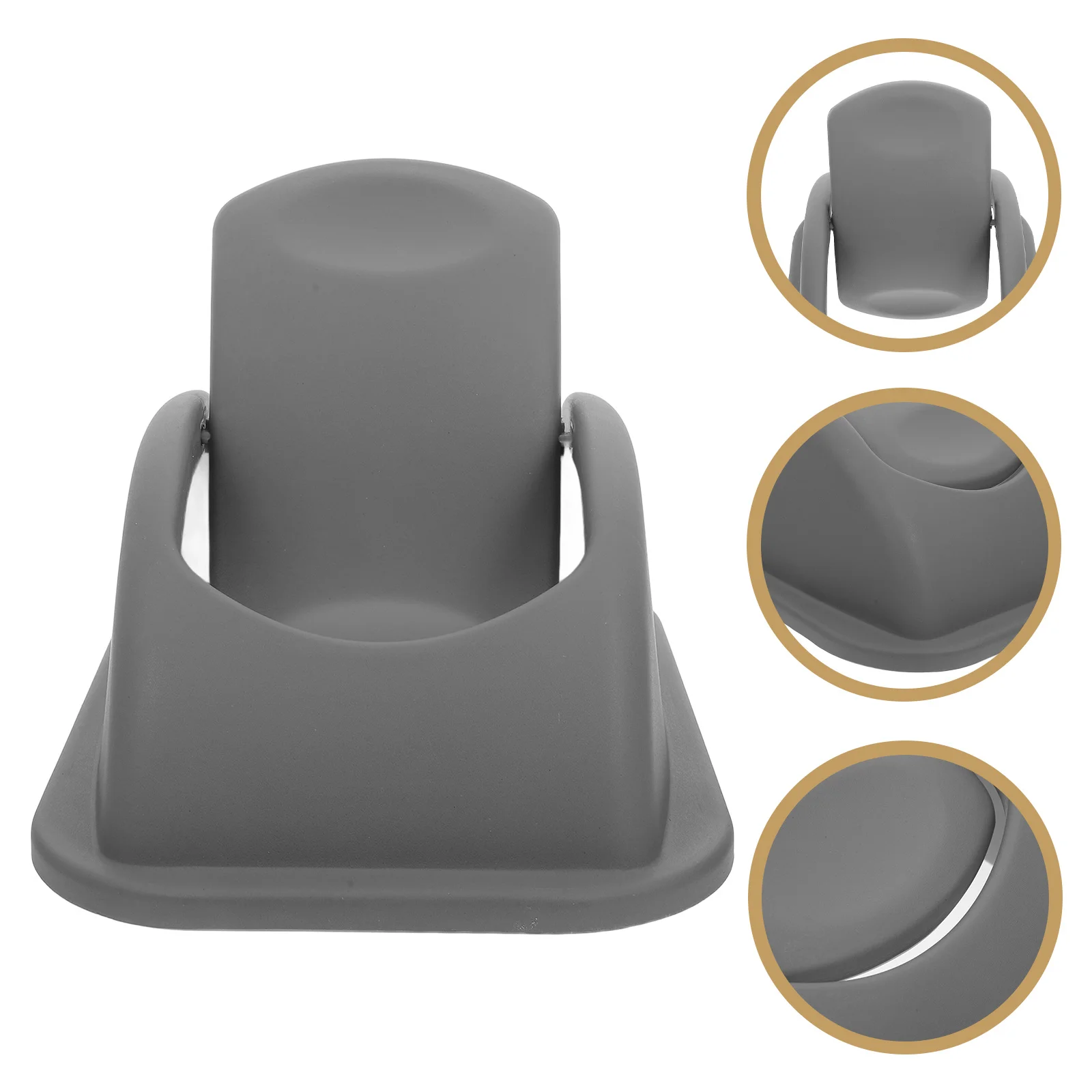 

Outdoor Plastic Trash Bin Lid Large Capacity Rotating Bucket Lid Durable Trash Can Replacement Outdoor Waste Bin Cover