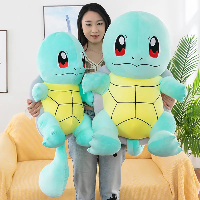 30-75Cm Pokemon Groot Formaat Pluche Speelgoed Squirtle Klassieke Kawaii Plushie Poppen Huid Shell Zachte Kussens Anime Geschenken Voor Kinderen