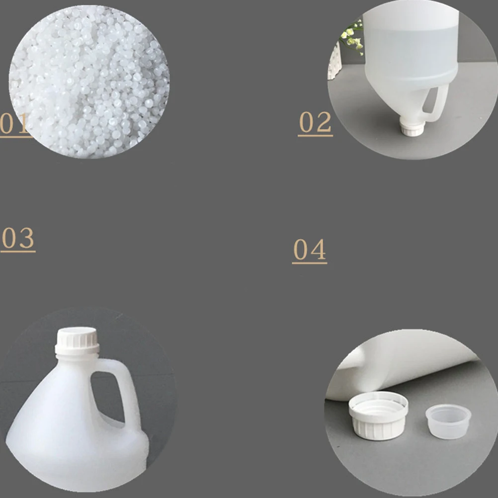 

2pcs 3.8L Food Grade Hdpe Plastic Bucket Empty Oil Container Liquid Jug Gallon Bottle Corrosion Resistant For Essential