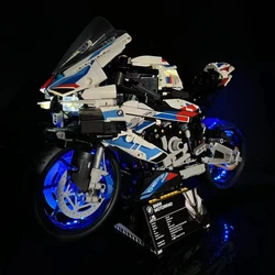 BYB LED Light Kit For 42130 M 1000 RR Motorcycle Building Blocks Decorative Lamp Remote Control Not Include Lego Building Blocks