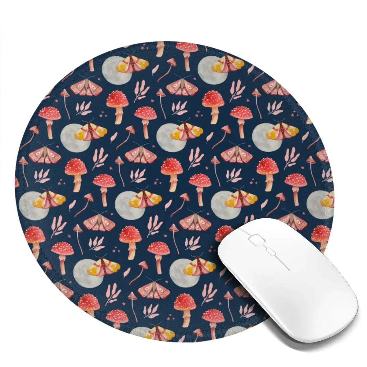 Magic Mushroom Mouse Pad Woodland Night Rubber Office Mousepad Anti-Slip Simple Best Print Mouse Mat