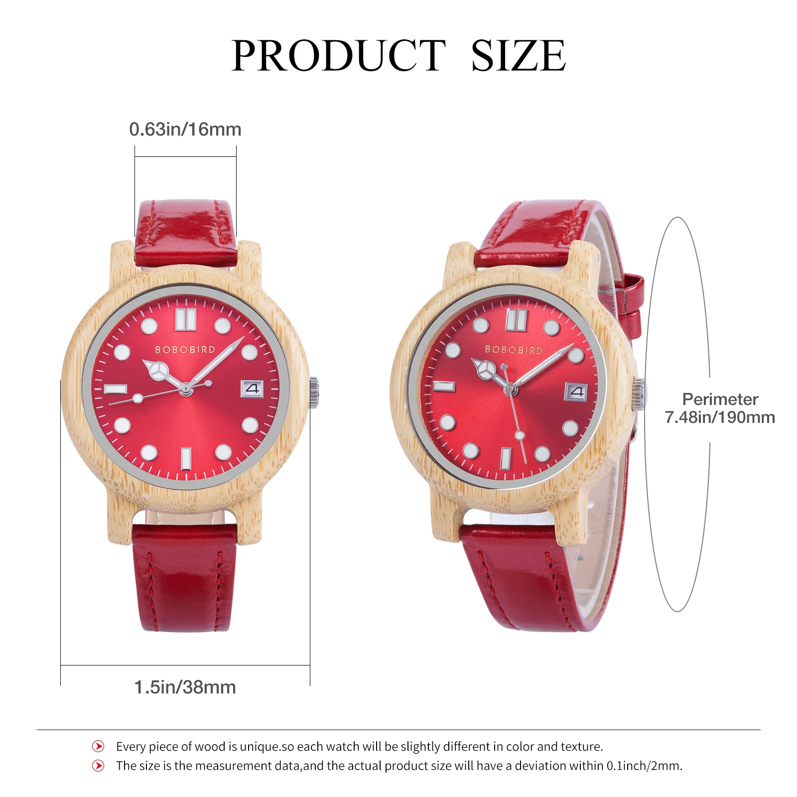 Jam Tangan Kuarsa Wanita BOBOBORD Mendukung Teks Kotak Penutup Belakang dengan Nama yang Dapat Disesuaikan, Jam Tangan Gerakan Jepang Kasual Modis, Hadiah