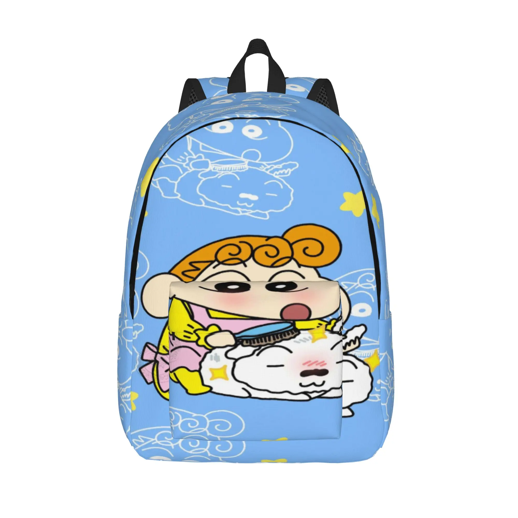 

Crayon Shin-chans Cartoon Anime Teenage Backpack Sports Student Business Daypack for Men Women College Canvas Bags