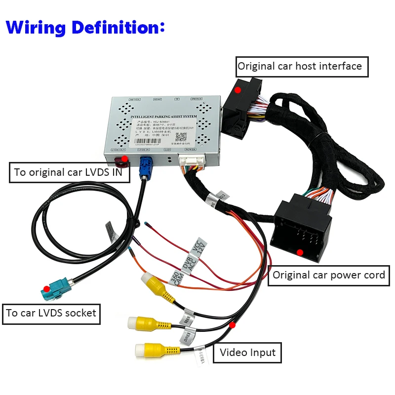 Reversing Camera Rearview Mirror Interface For Mercedes Benz E-Class E200 E260 E300 E350 W212 E209 7inch screen NTG5.0 NTG5.1