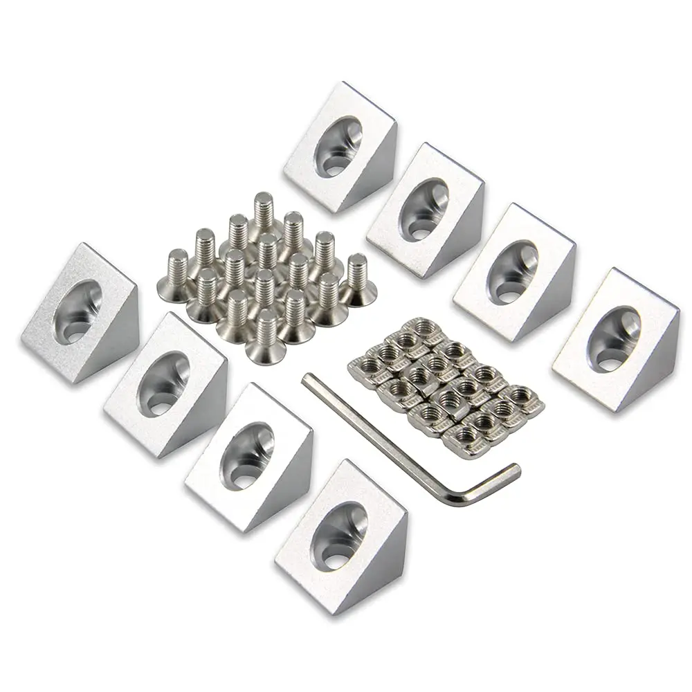 8 teile/paket 2020 Aluminium Block Cube Prisma Stecker Rad Regler Ecke für 6mm Slot Aluminium Extrusion Profil 2020 Serie – Detail 25