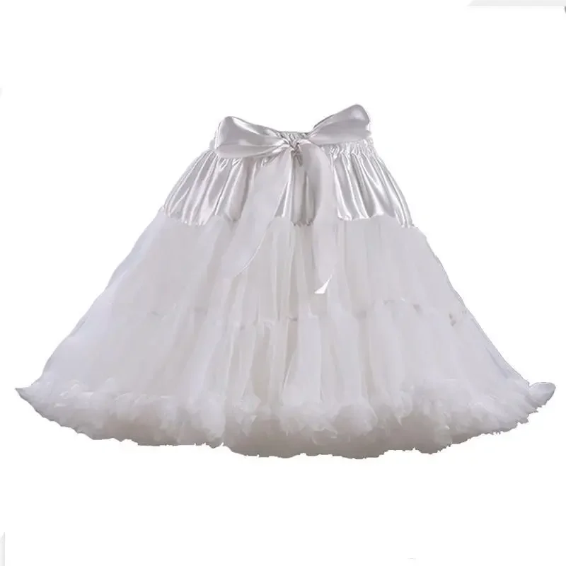 

Latest Petticoats Short Wedding Bridal Crinoline Lady Girls Colorful Underskirt for Party White Ballet Dance Skirt Tutu