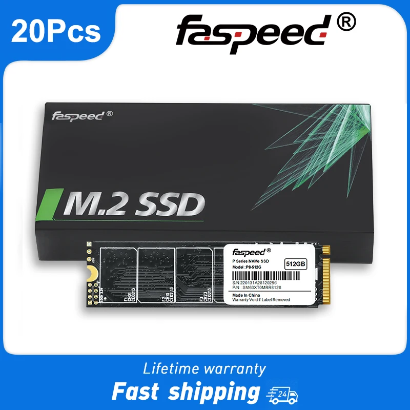 

Faspeed SSD 1TB 512GB M2 NVME Solid State Drive 256GB 128GB HDD M 2 NVME PCIe 3*4 2280 PC Desktop Laptop Internal Hard Disk 1 TB