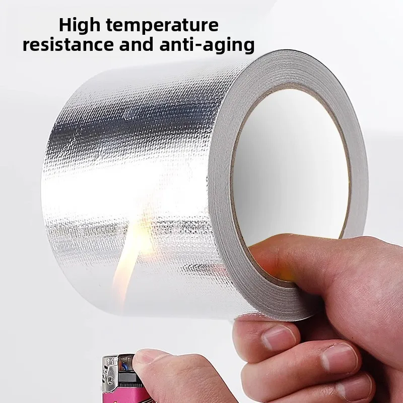 เทปอลูมิเนียมฟอยล์ใยแก้ว, ท่อป้องกันแสงแดดกันน้ําทนต่ออุณหภูมิสูงฉนวนกันความร้อนซ่อมแซมการรั่วไหล