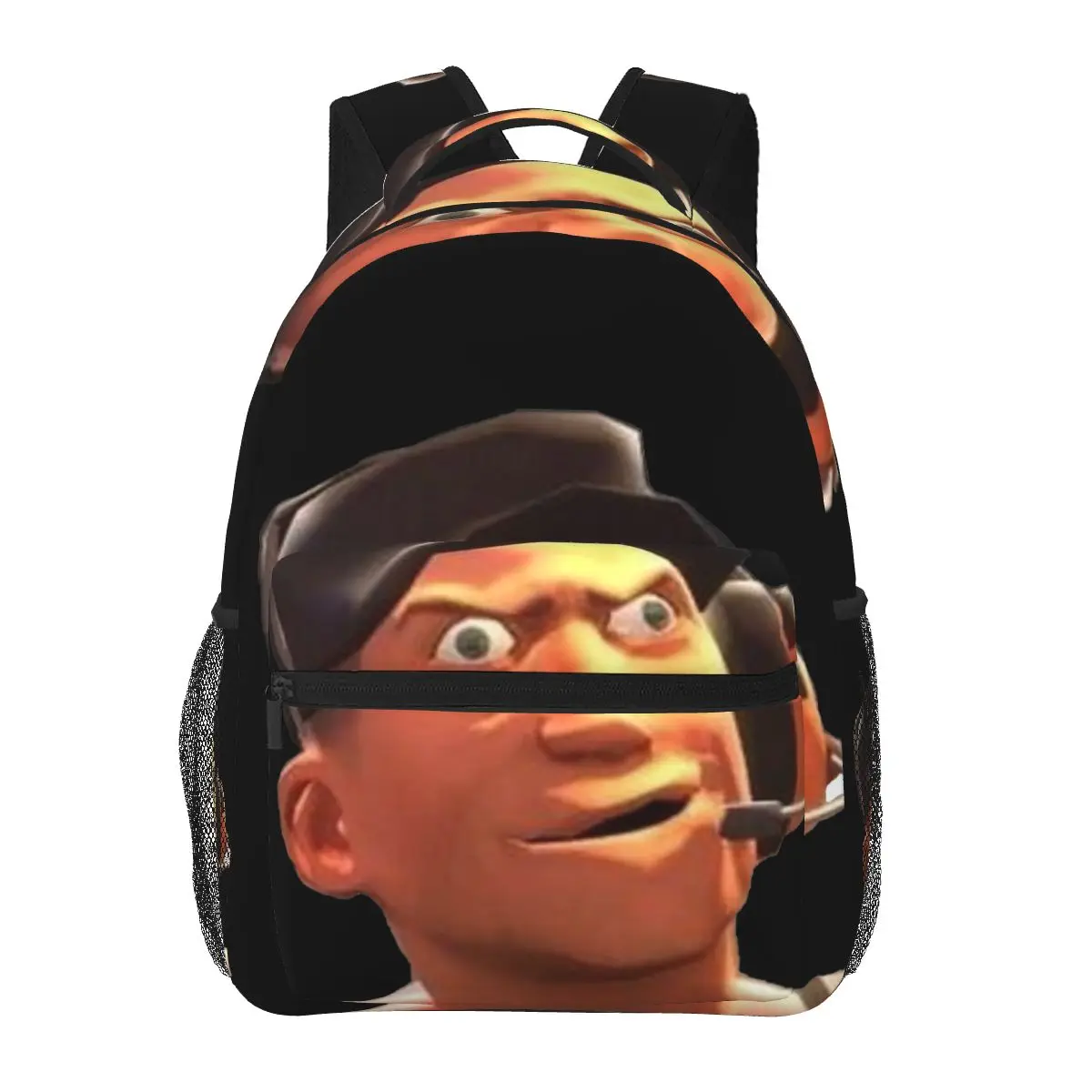 

Team Fortress 2 TF2 Scout Gmod Face Funny Meme Backpacks Boys Girls Bookbag Children School Bags Travel Rucksack Shoulder Bag