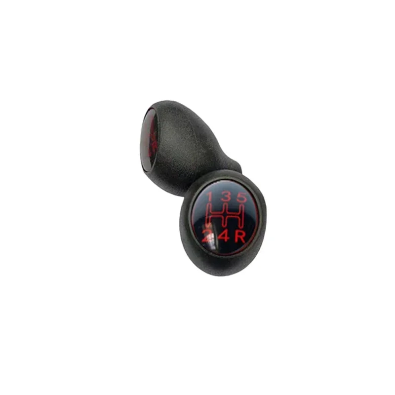 สีดําและสีเงิน/สีแดง/สีเขียว/สีเหลือง 5 เกียร์เปลี่ยนเกียร์ KNOB LEVER Fit สําหรับ Peugeot 504 505 205 309