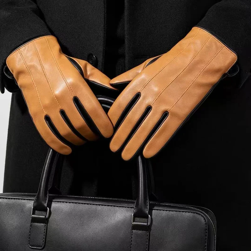 gants-en-cuir-classiques-pour-hommes-collection-2026-marron-clair-en-peau-de-mouton-doublure-en-soie-compatibles-ecrans-tactiles-mites-fines-coupe-vent-handschuhe