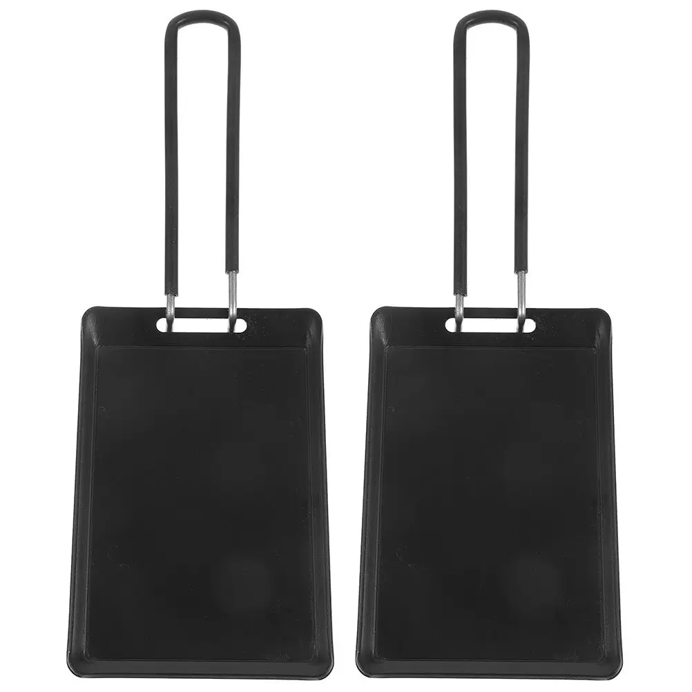 

Набор из 2 портативных сковородок-грилей из нержавеющей стали для кемпинга, с отсоединяемой ручкой, для приготовления на открытом воздухе, с плоским дном, антипригарная сковорода-гриль для барбекю