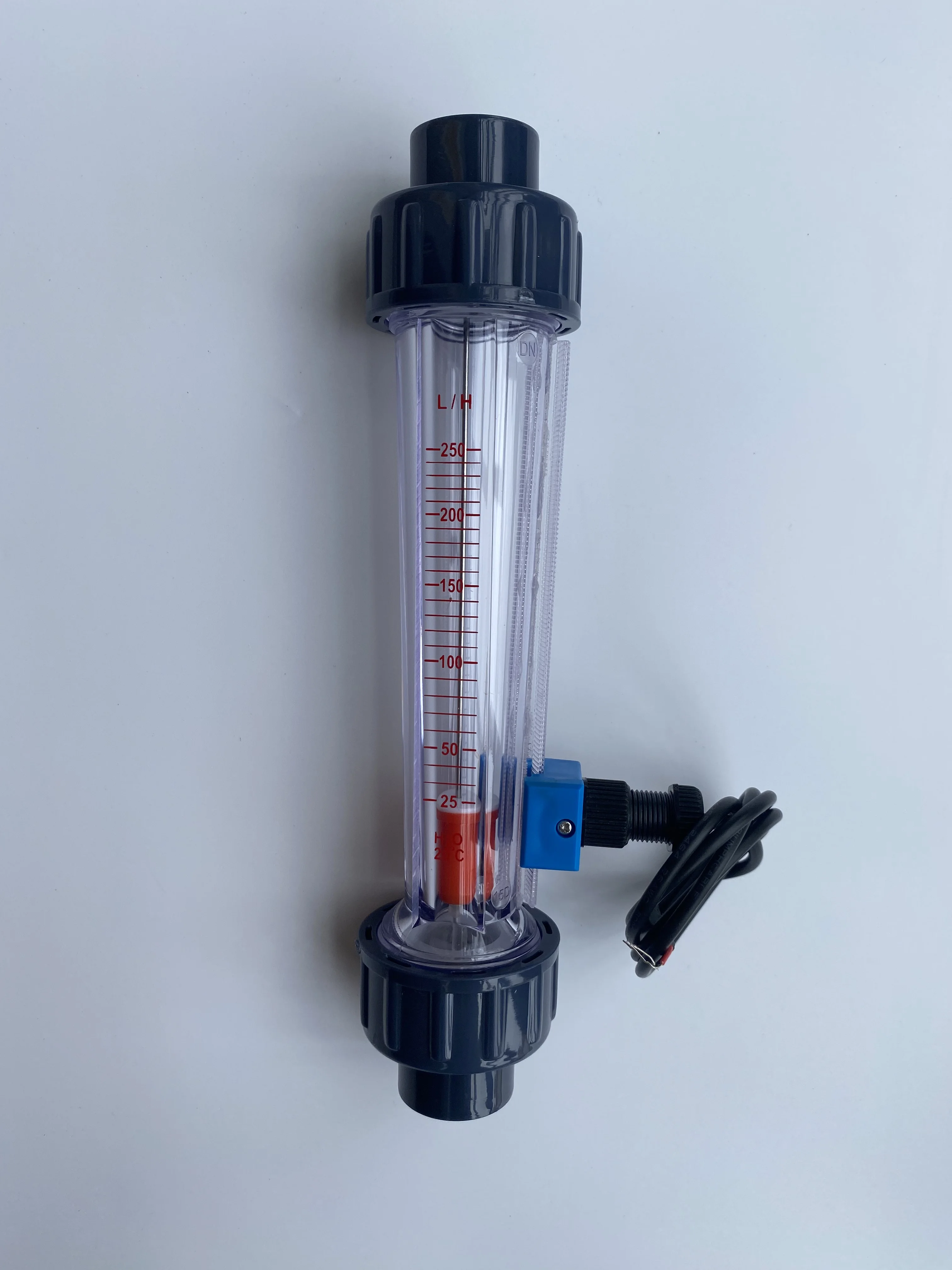 LZS-15A  Pipeline Plastic Tube Water Rotameter Flowmeter With Flow AlarmSwith Lower Limit(default)Or Up Limit202mm