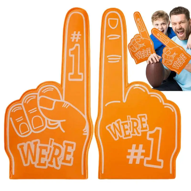 Universal Large Foams Fingers Cheerleading Props Hand Sports Event Cheering Palm Party Props Number 1 Foam Fan Finger