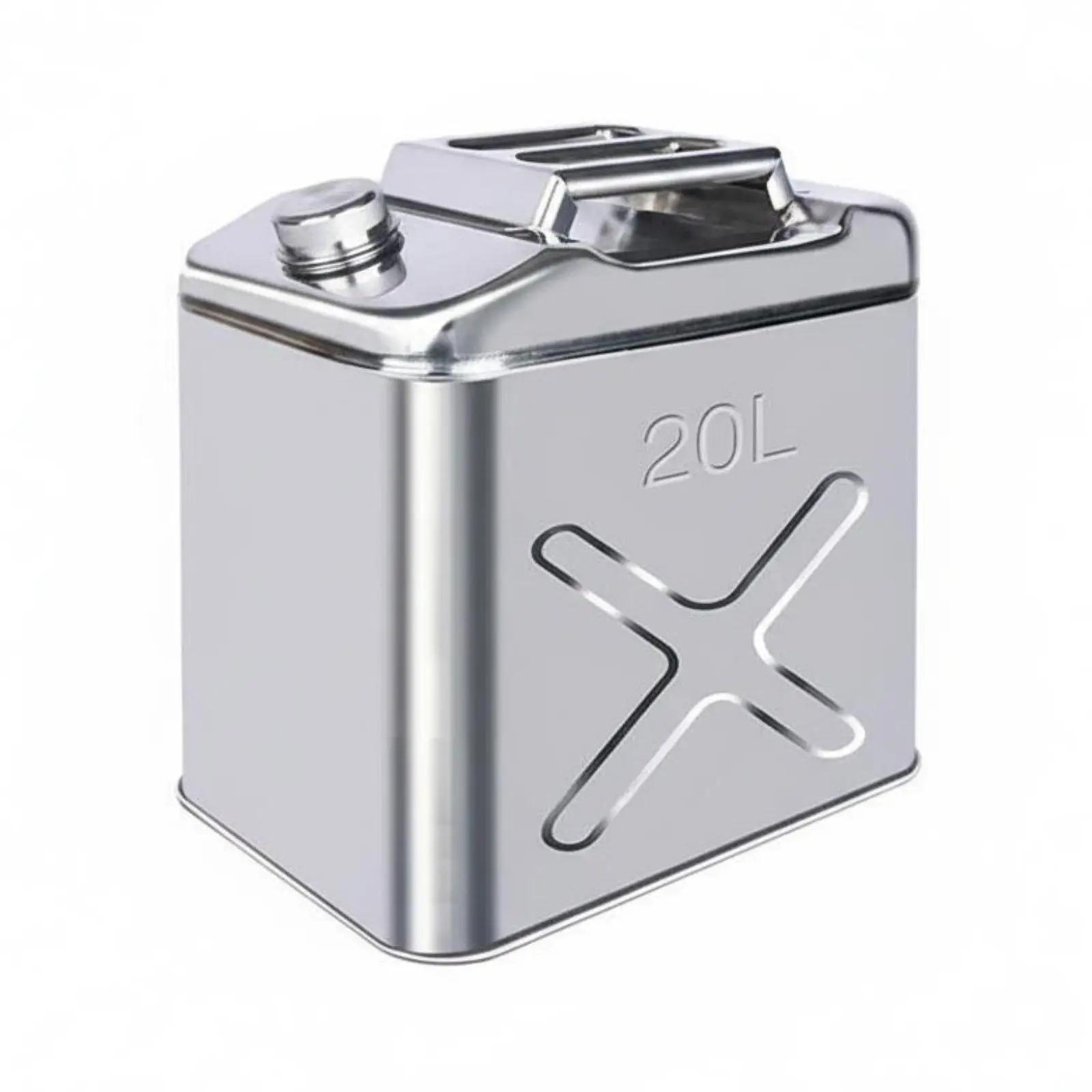 Stainless Steel Storage Can Leak-Resistant Portable Energy Tank Metal Emergency, trip
