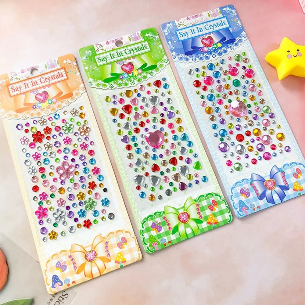 Decoration Stickers 3D Gem Stickers Scrapbooking Diary Album Children Toy Gem Sticker Self Adhesive DIY Mobile Phone