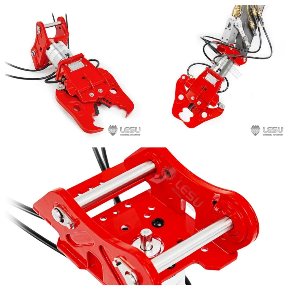 

270° Rotatable Metal Hydraulic Clamp Shear for 1/14 LESU ET35 LR960 ZX490 ET30H ET26L LR945 SK500 374F AC360 RC Excavator Digger