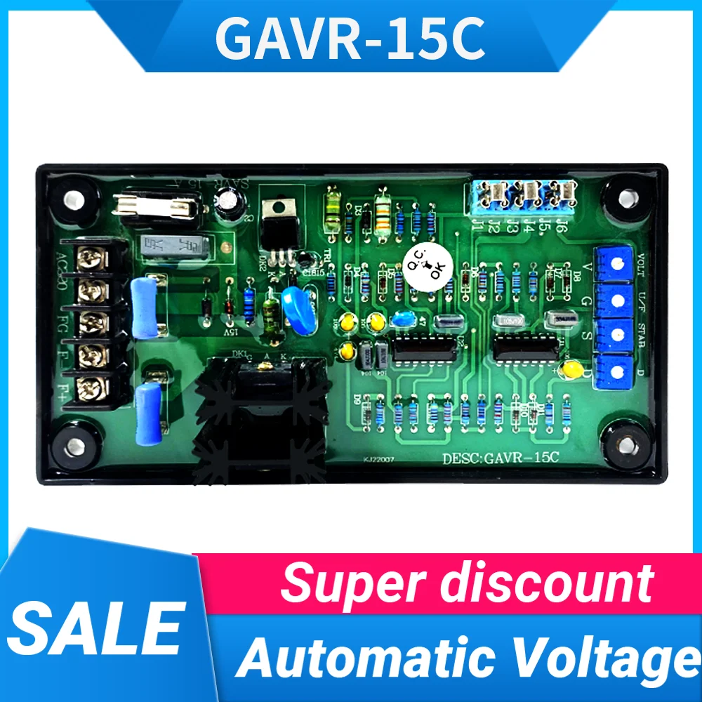GAVR-15C AVR Generator Voltage Regulator with Adjustable Pressure Plate