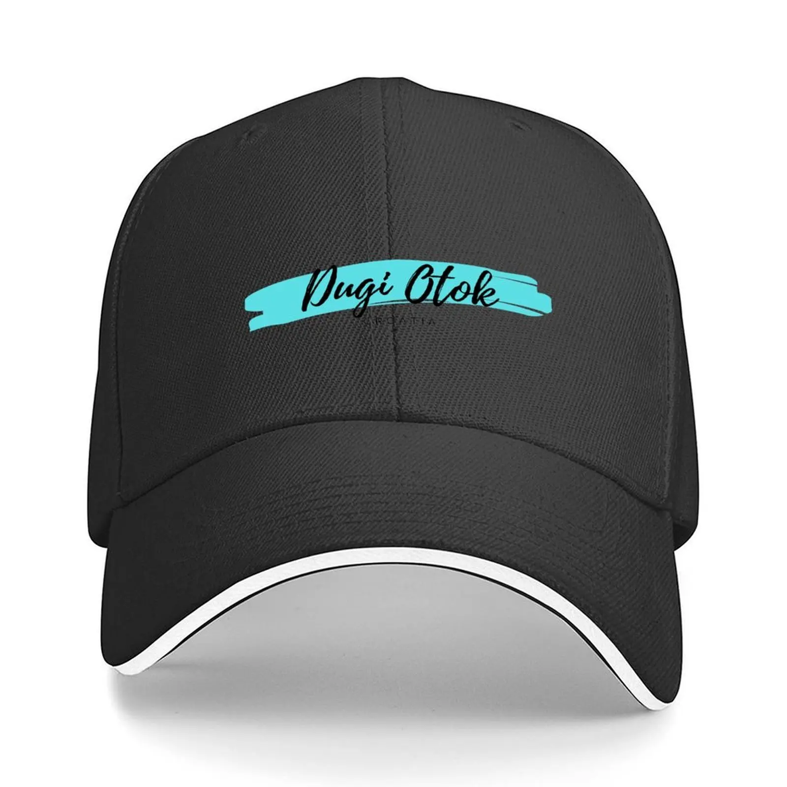 

Island of Dugi Otok in Dalmatia, Croatia - Hrvatska - Turquoise Blue Minimalistic Sea Resort Design Baseball Cap