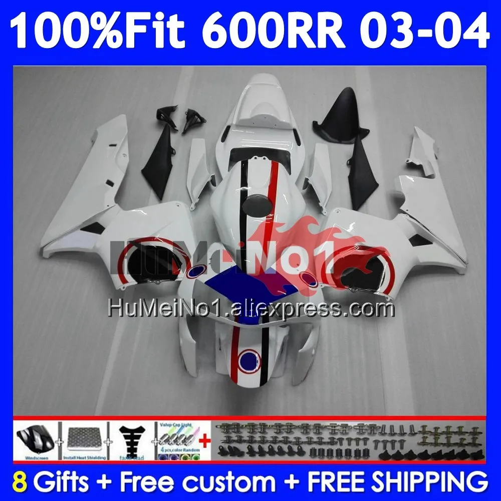 Injection For HONDA CBR600RR CBR 600RR 600F5 600CC 40No.5 CBR600F5 CBR Repsol blue 600 CC CBR600 RR F5 2003 2004 03 04 Fairing