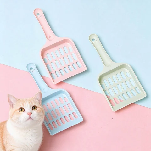 Pet Litter Scoop Cat Sand Shovel Hollow Sifting Design Cat Poop Shovel Pet Cleaning Tool For Cat Litter Box Dog Toilet Supplies