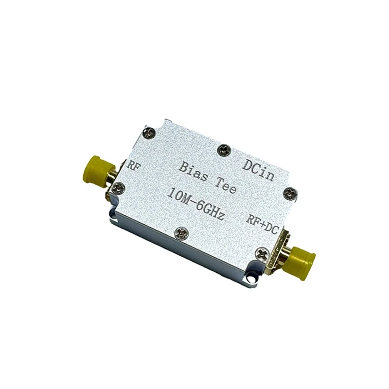 Microwave Capacitor RF Feeder Box Bias Coaxial Feeder RF Isolation 10M-6Ghz Multifunction Low Insertion Loss Module Durable