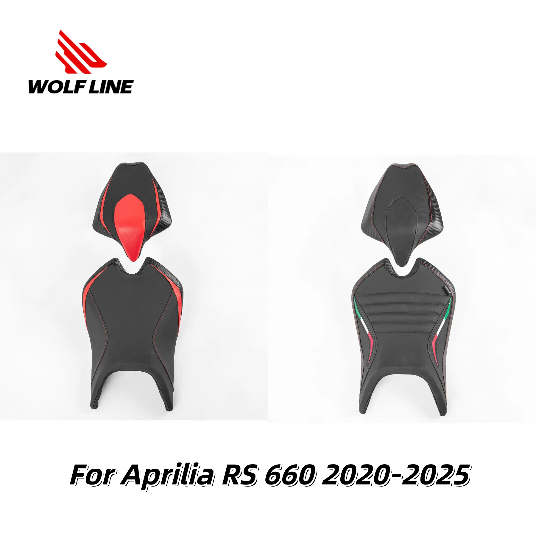 

Motorcycle Front Driver Saddle Solo Seat Rear Pasenger Cushion Pillion Pad Fit For Aprilia RS 660 2020 2021 2022 2023 2024 2025