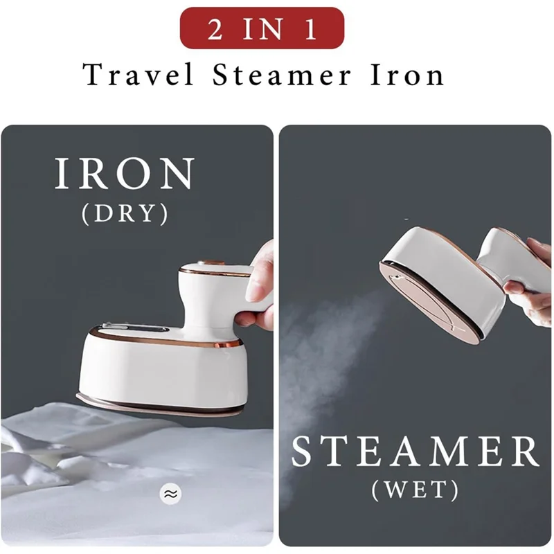 A94E-Steamer Iron สําหรับเสื้อผ้า Travel เตารีดไอน้ําขนาดเล็ก Steamer แบบพกพาขนาดเล็ก Travel College Essentials