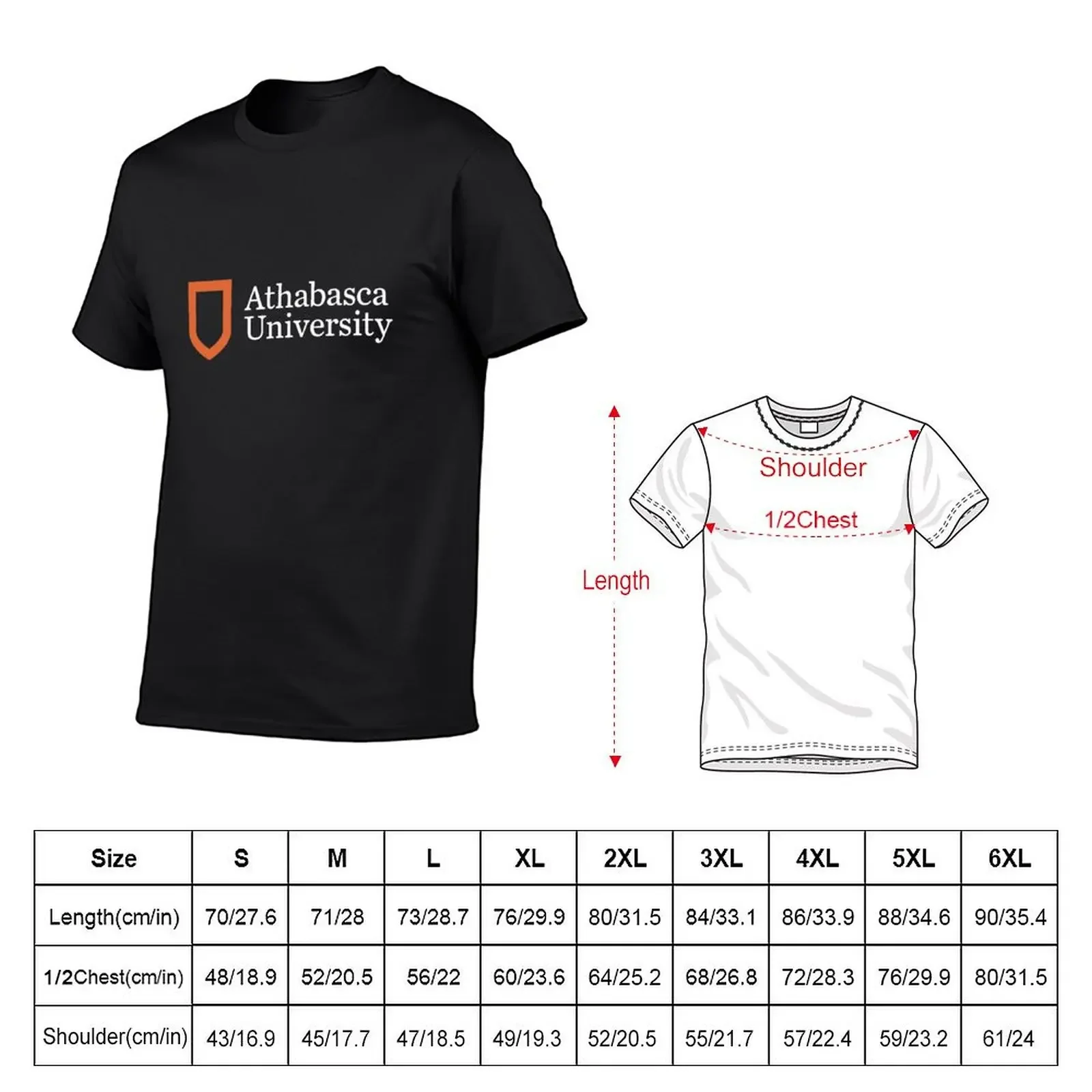 Univ Athabasca 1 Style T-Shirt customs customs design your own blacks graphic shirts heavy weight t shirts for men