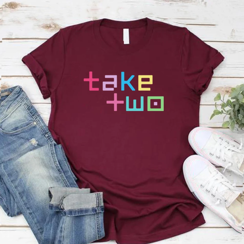 Take Two Women T-Shirt Kpop Album Tee Korean Boy Band 10th Anniversary T-shirt Graphic Festa 2023 Tshirt Kpop Fans Gift T Shirts