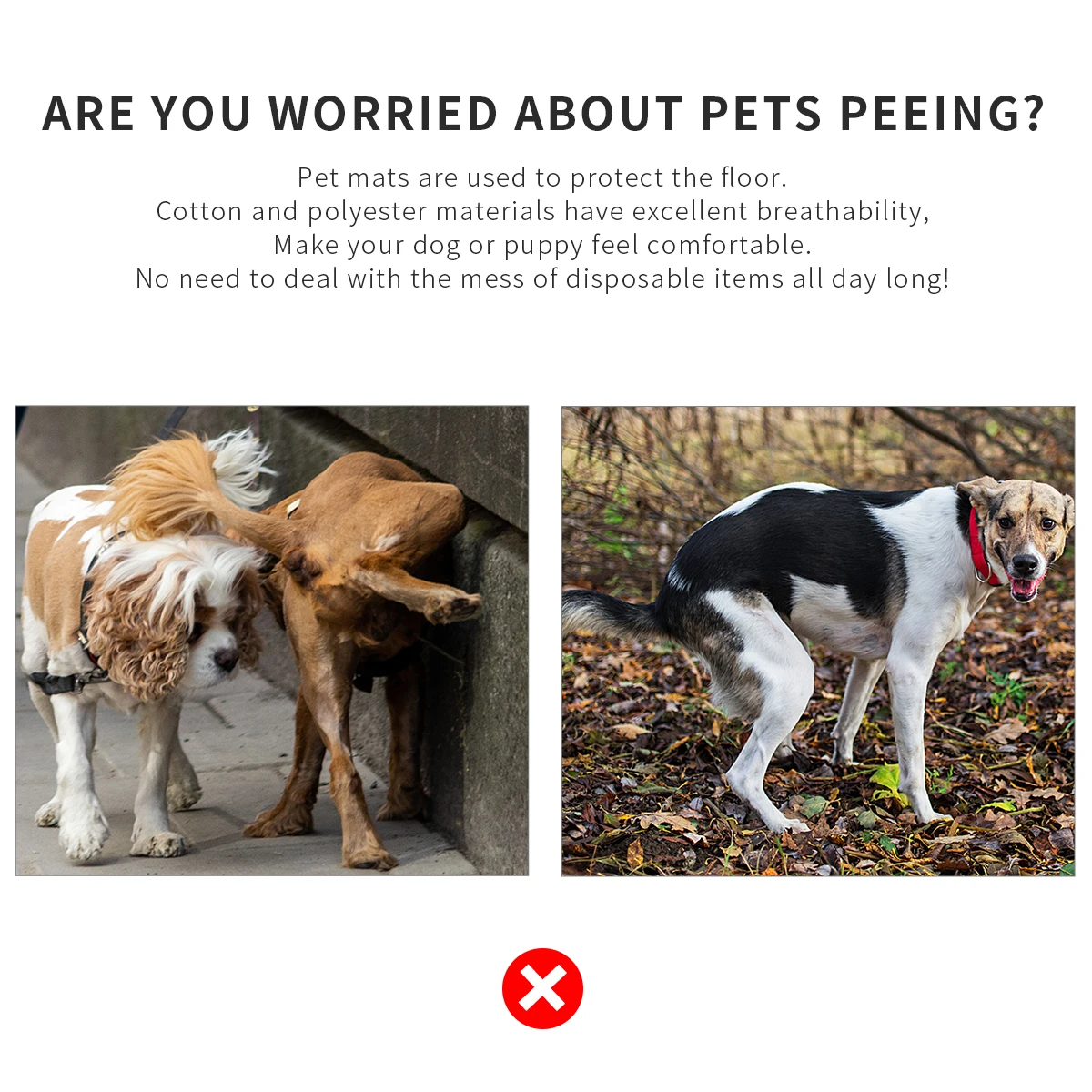 

Waterproof and Anti-slip Urine Pad Dog Cushion Pet Pee Mat Absorb Polyester Pads