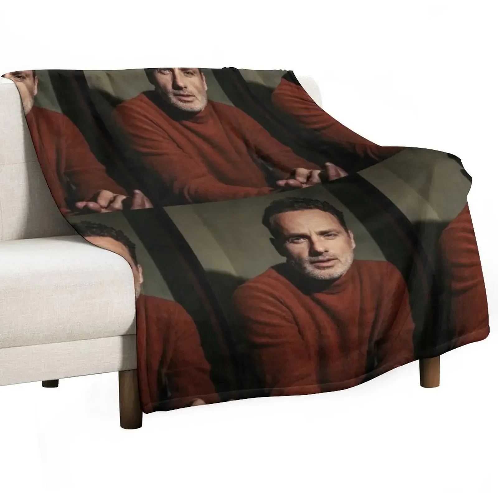 

Andrew Lincoln Throw Blanket Foldable Soft Warm Blanket for Outdoor Use