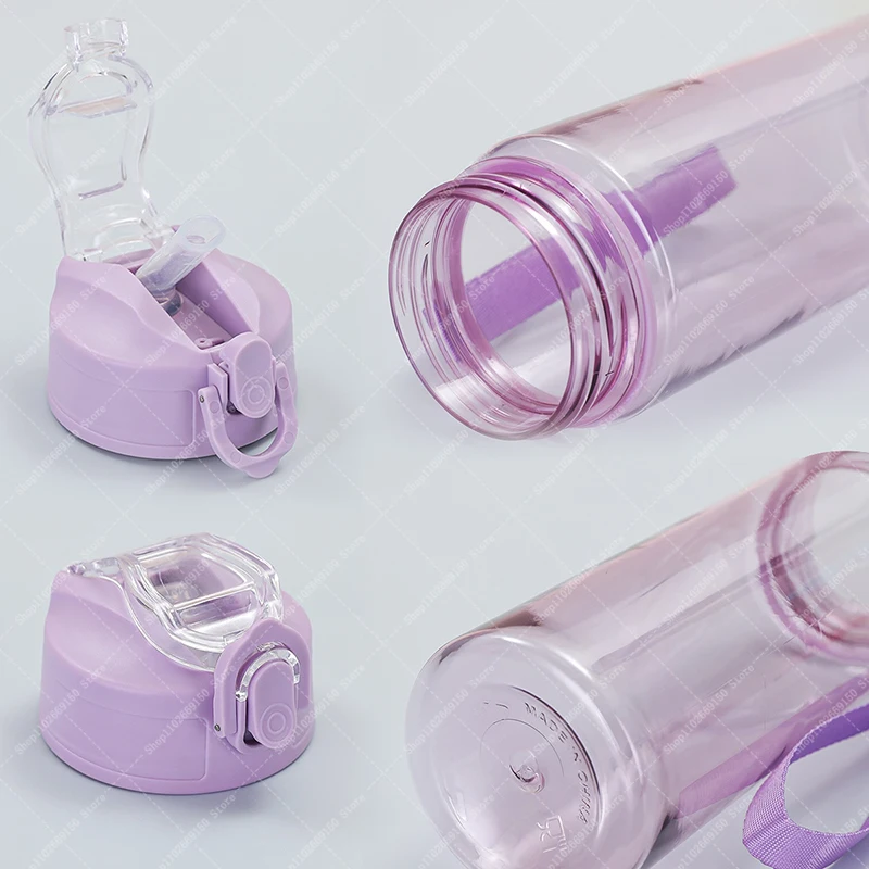 Girl Cartoon Cute Plastic Cup 900ML SKZ ooed Portable Water Bottle for Kids Children Anime Cold Drink Juice Cups Container Gifts view 6