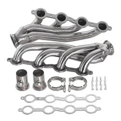 Stainless Steel Turbo Exhaust Conversion Swap Header Manifold Kit For Chevy GMC C10 1960-86 LS LS1 LS2 LS3 LS6