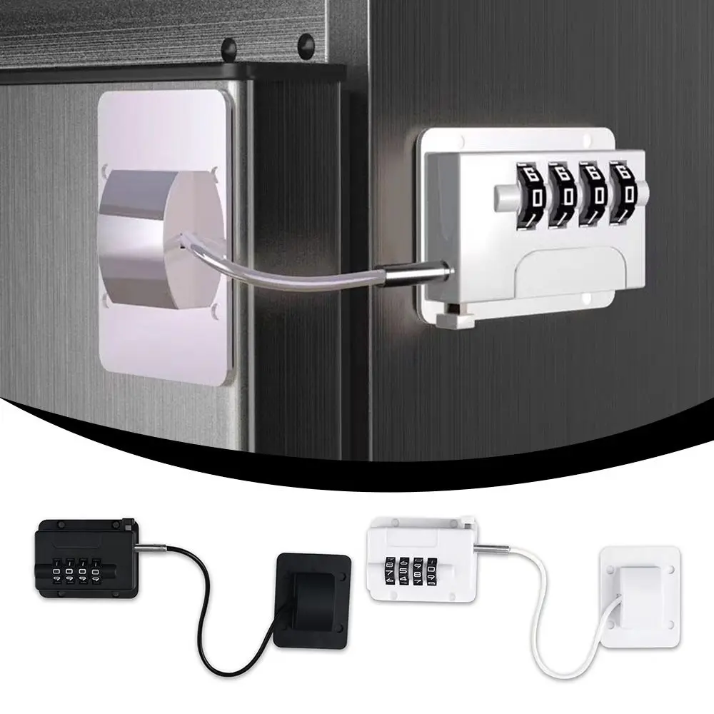 Anti-pinch Hand Baby Safety Lock No Drilling Child Protection Refrigerator Door Coded Lock Adjustable